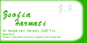 zsofia harmati business card